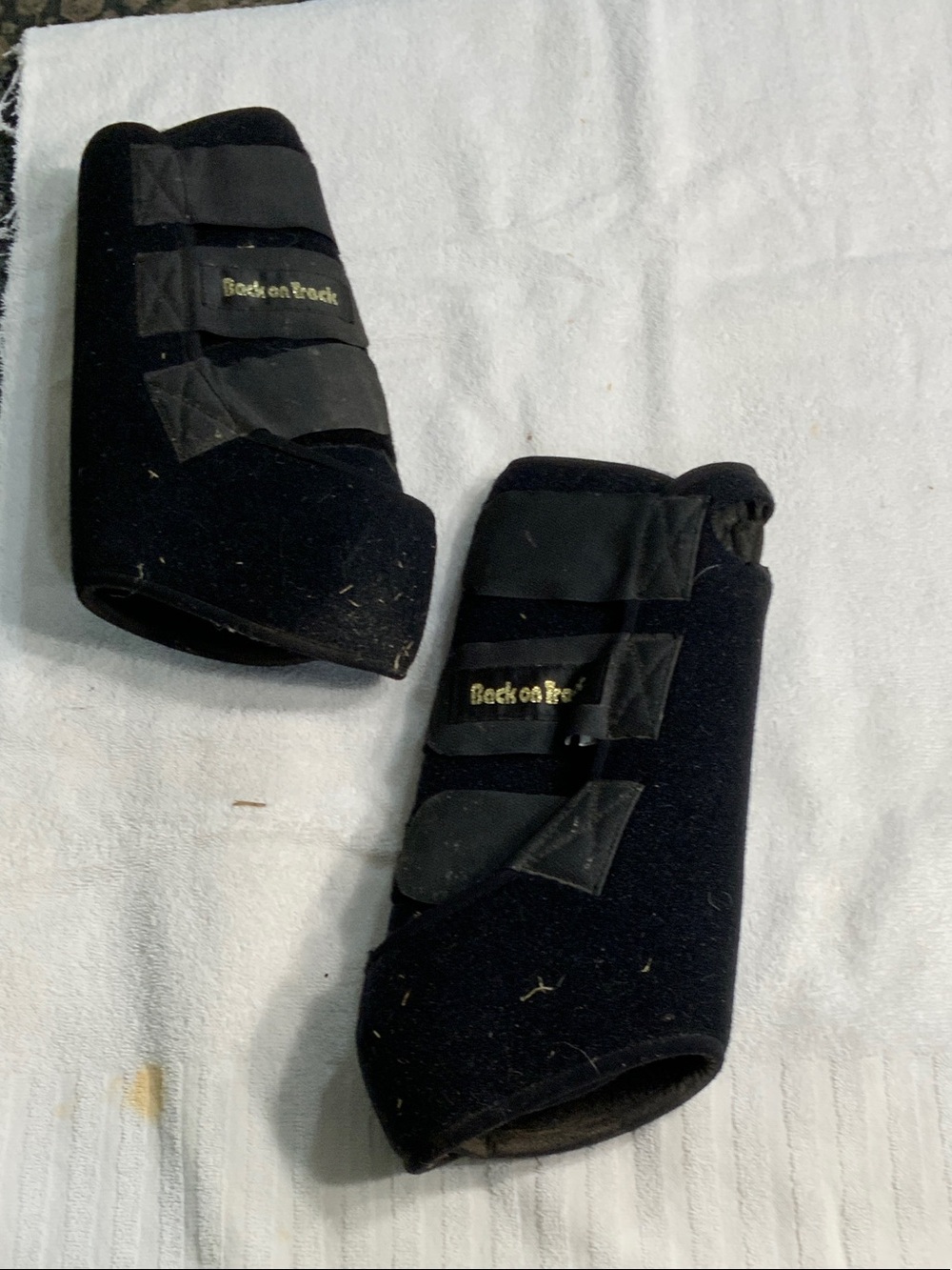 Back on Track Black Exercise Boots - Pair - Large - Equestrian, Horse